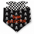 Black with Skulls Bone Collector Dog Bandanna