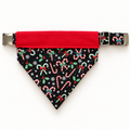 Candy Cane & Holly Collar/Bandanna Combo