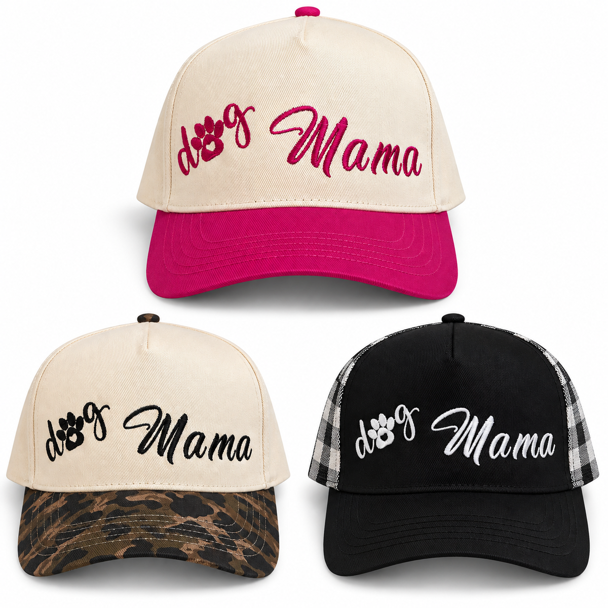 Dog Mama Embroidered Cap