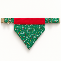 Green Snowflake Bandanna & Collar Combo