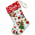 Personalized Cat Christmas Stocking - Oreo
