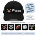 Personalized Sports Cap - choose your Sport & Cap Color