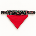 Red with Candy Canes Bandanna Collar Combo